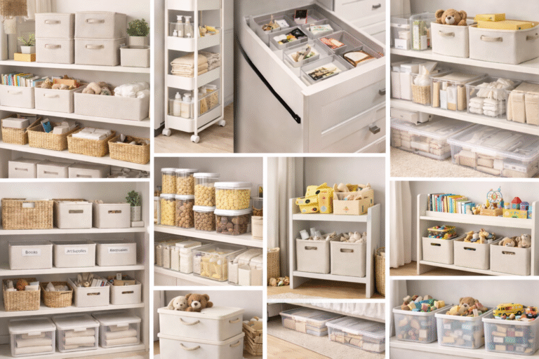 Neutral Storage Solutions That Make Mom Life Easier
